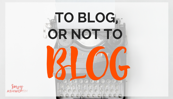 To blog or not to blog